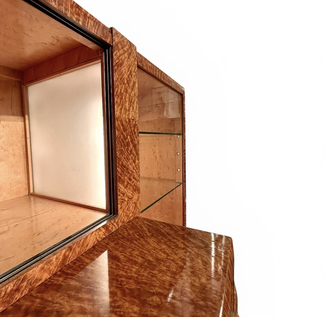 Dressoir vitrine Art Deco moderniste, France circa 1925-photo-3